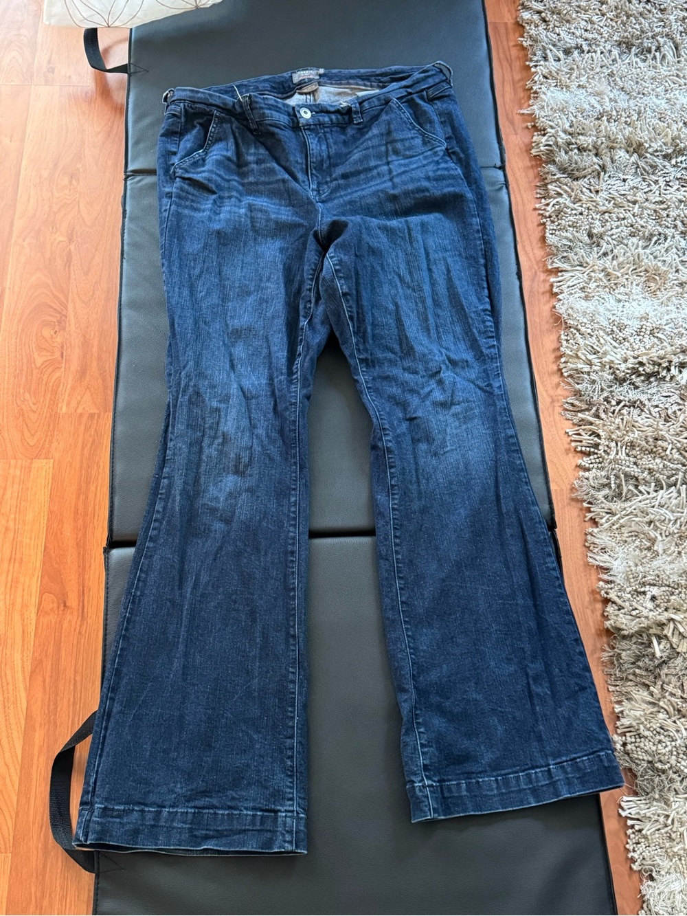 Classic Women's Dark Blue Flare Jeans